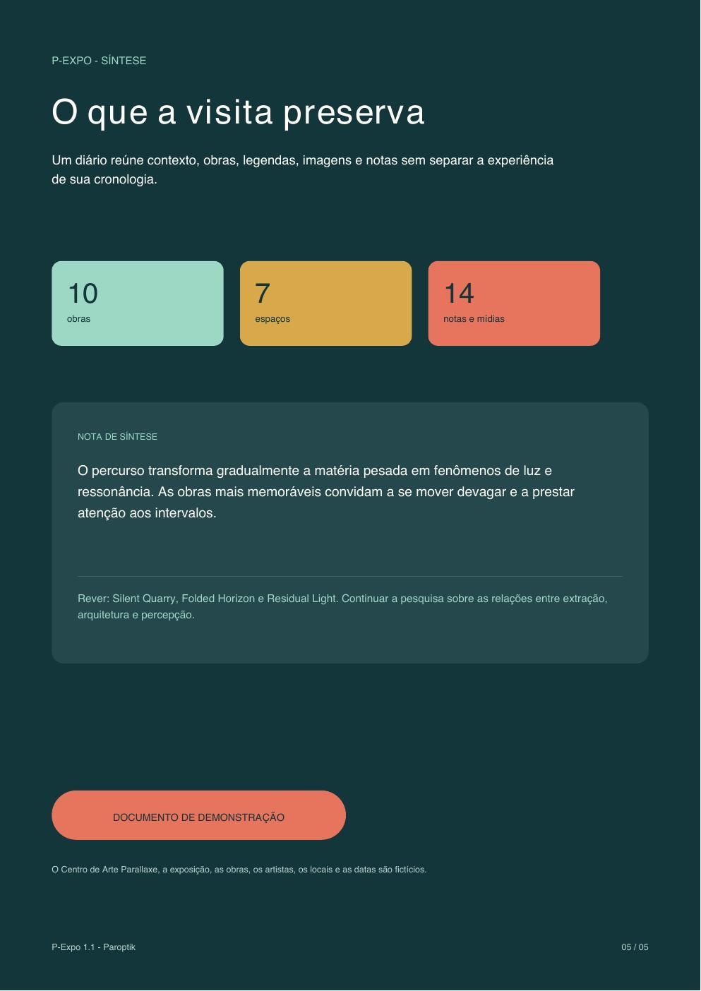 Síntese final - P-Expo